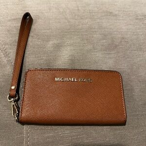 Michael Kors Brown Wristlet
